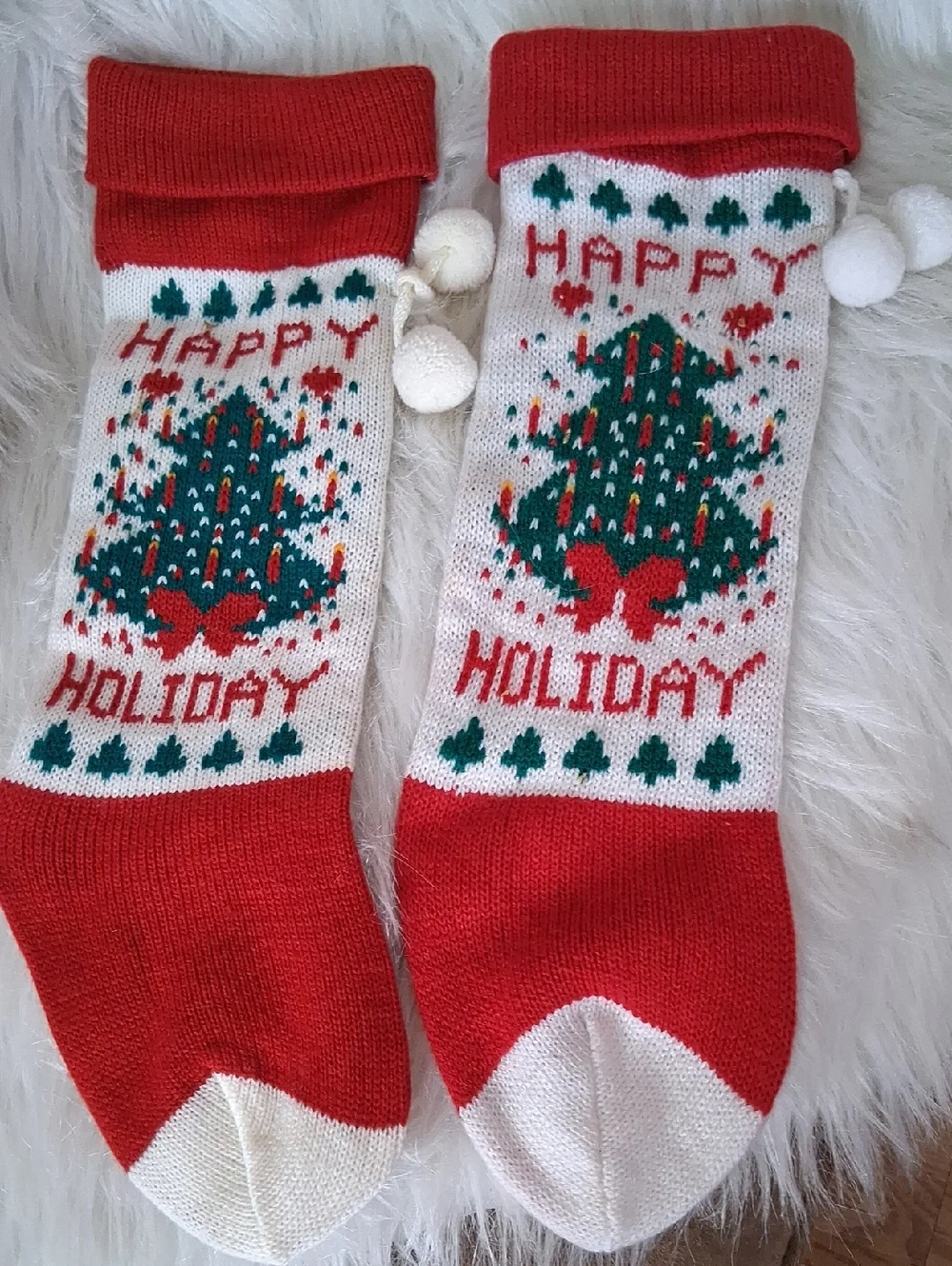Holiday Knit Stockings - 